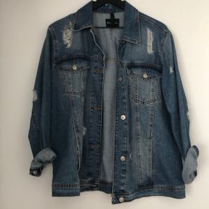 Oversized denim jacket
